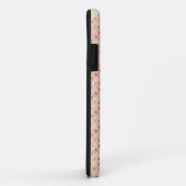 Een rode en witte achtergrond met een patroon Case-Mate iPhone case (Achterkant/rechts)