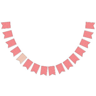 Een rode en witte achtergrond met een patroon vlaggetjes