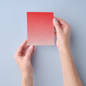 Een rode en witte achtergrond met kleine vierkantj flyer (Hand)