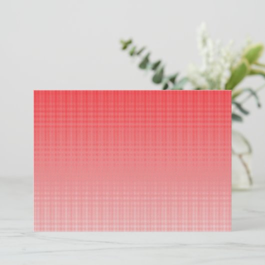 Een rode en witte achtergrond met kleine vierkantj kaart (Staand voorkant)