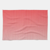 Een rode en witte achtergrond met kleine vierkantj theedoek (Horizontaal)