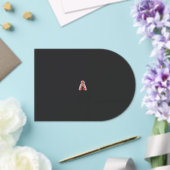 Een rode en witte kerstboom met rode bloemen acryl uitnodigingen (Insitu (Huwelijk))