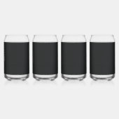 Een rode en witte kerstboom met rode bloemen blikvorm glas (Rechts)