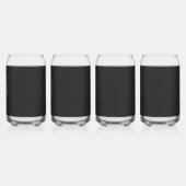 Een rode en witte kerstboom met rode bloemen blikvorm glas (Links)