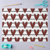 Een rode en zwarte Valentijn Design Series 3 Tissuepapier (Craft)