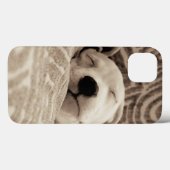 Een rode hond Case-Mate iPhone case (Achterkant (horizontaal))