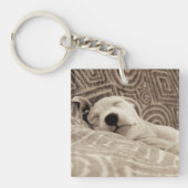 Een rode hond sleutelhanger (Voorkant)