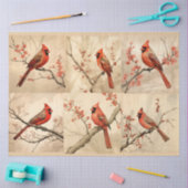 Een rode kardinaal serie ontwerp 1 tissuepapier (Craft)