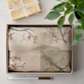 Een rode kardinaal serie ontwerp 2 tissuepapier (Geschenk)