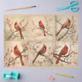 Een rode kardinaal serie ontwerp 2 tissuepapier (Craft)