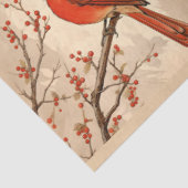 Een rode kardinaal serie ontwerp 2 tissuepapier (Detail)