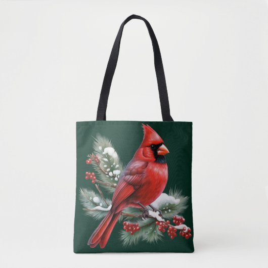 Een Rode Kardinaal Tote Bag (Voorkant)