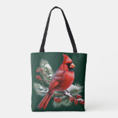 Een Rode Kardinaal Tote Bag (Achterkant)