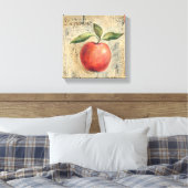 Een Rode Kleine Apple Canvas Afdruk (Insitu (Slaapkamer))