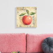 Een Rode Kleine Apple Canvas Afdruk (Insitu (Woonkamer))