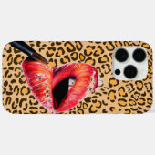 EEN RODE KUS OP DE TIJGER Case-Mate iPhone CASE (Achterkant (horizontaal))