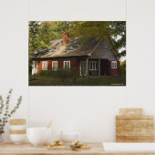 Een rode logstartpagina poster (Keuken)