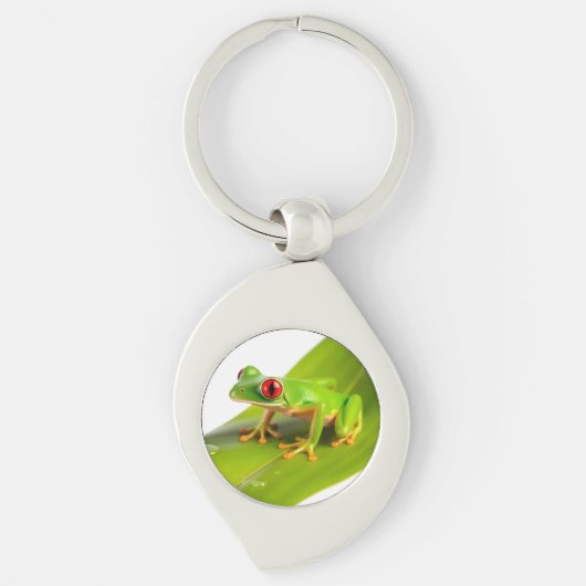 Een Rode Oog Boomkikker Sleutelhanger (Voorkant)