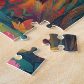 Een rode panda in een betoverd bos legpuzzel (Zijkant)