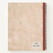 Een rode perzik en een half gepersonaliseerde comp notitieboek (Achterkant)