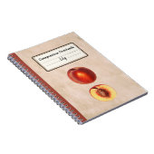 Een rode perzik en een half gepersonaliseerde comp notitieboek (Rechterzijde)