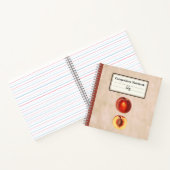 Een rode perzik en een half gepersonaliseerde comp notitieboek (Binnen)