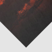 Een rode planeet decoupage tissuepapier (Detail)