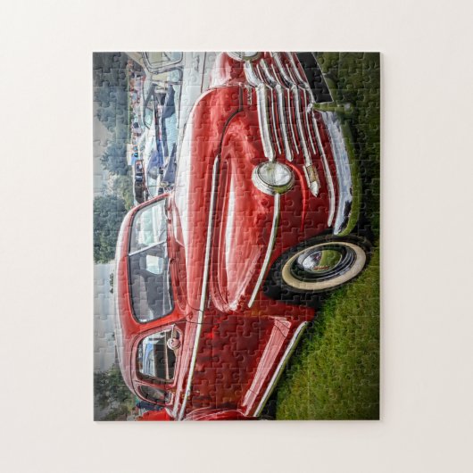 Een rode Plymouth Special Deluxe Coupe. Legpuzzel (Verticaal)