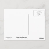 Een rode rode witte en blauwe strepen Zebra van pa Briefkaart (Achterkant)