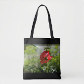 Een rode roos tote bag (Voorkant)