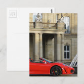 Een rode sportwagen uit Maranello Italië Briefkaart (Voorkant / Achterkant)