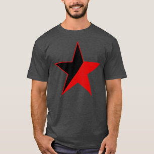 Een rode ster van anarchie v2 t-shirt