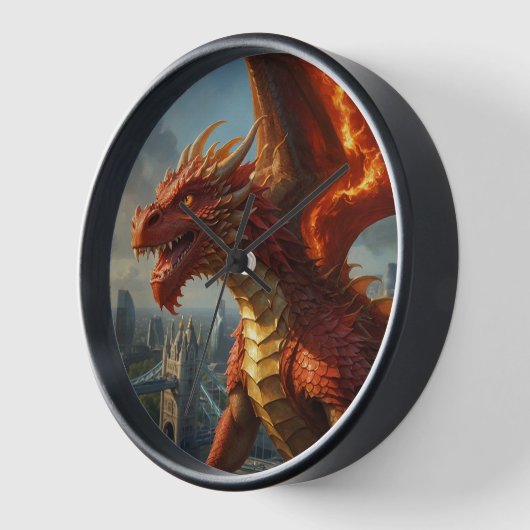 Een rode Welshe draak terroriseert Londen (Hoek)