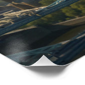 Een rode Welshe draak terroriseert Londen Perfect Poster (Hoek)