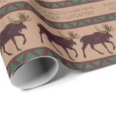 Een roestvrij kunstleder, elke gelegenheid cadeaupapier (Rol Hoek)