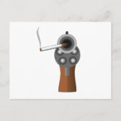 Een rokend Pistool Briefkaart (Voorkant)