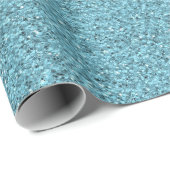 Een rol blauwe inpakpapier met een textuur (Rol Hoek)