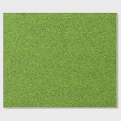 Een rol groene kunstgras cadeaupapier (Vlak)