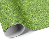 Een rol groene kunstgras cadeaupapier (Rol Hoek)