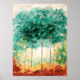 Een rol in de grote kunst van het Park schilderen Poster
