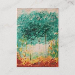 Een rol in het park - ACEO-visitekaartje Visitekaartje