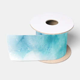 Een rol lint met een waterverf ontwerp