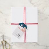 Een rol met Snowman kerstcadeautags Cadeaulabel (Met Touw)