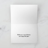 Een rol met Snowman-kerstfeestkaart Feestdagen Kaart (Binnen)