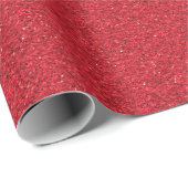 Een rol rode glitter inpakpapier (Rol Hoek)