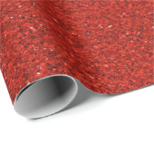Een rol rode glitter inpakpapier (Rol Hoek)