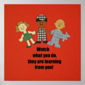 Een rolmodel voor kinderen zijn poster (Voorkant)