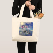 Een roman kan een portaal zijn in parallelle reali grote tote bag (Voorkant (product))