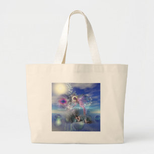 Een roman kan een portaal zijn in parallelle reali grote tote bag