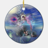 Een roman kan een portaal zijn in parallelle reali keramisch ornament (Achterkant)